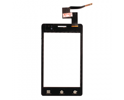 Touch screen (sensor) for Sony ST27i Xperia Go, black, original (China) big ic (6mm) / small ic (5mm)